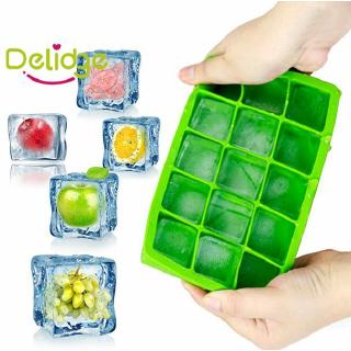 15-Cavity Large Ice Cube DIY Silicon Tray Pudding Jelly Maker Mold Square Mould
