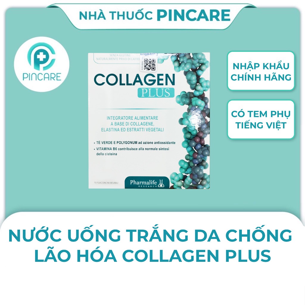 [MẪU MỚI] Collagen PLUS, CollagenaT PHARMALIFE giúp da săn chắc, chống lão hóa - Hàng chính hãng - Nhà thuốc PinCare