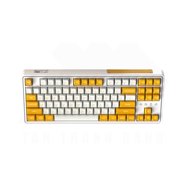 Bàn phím cơ FL-Esports CMK87 Yellow & White - 3 Mode