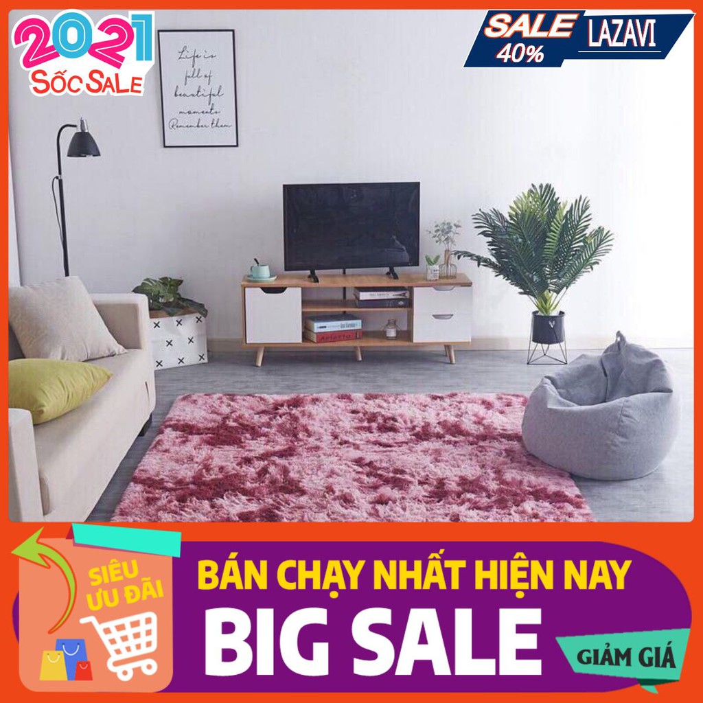 SALE 50% Thảm Lông Loang Trải Sàn 1m6x2m lazavi mã màu 03