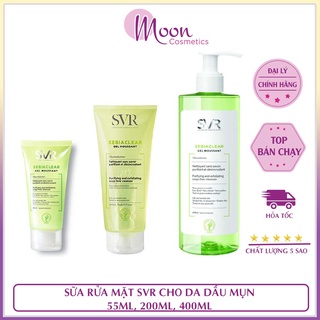 Sữa Rửa Mặt SVR Gel Moussant Cho Da Dầu Mụn 55ml, 200ml, 400ml