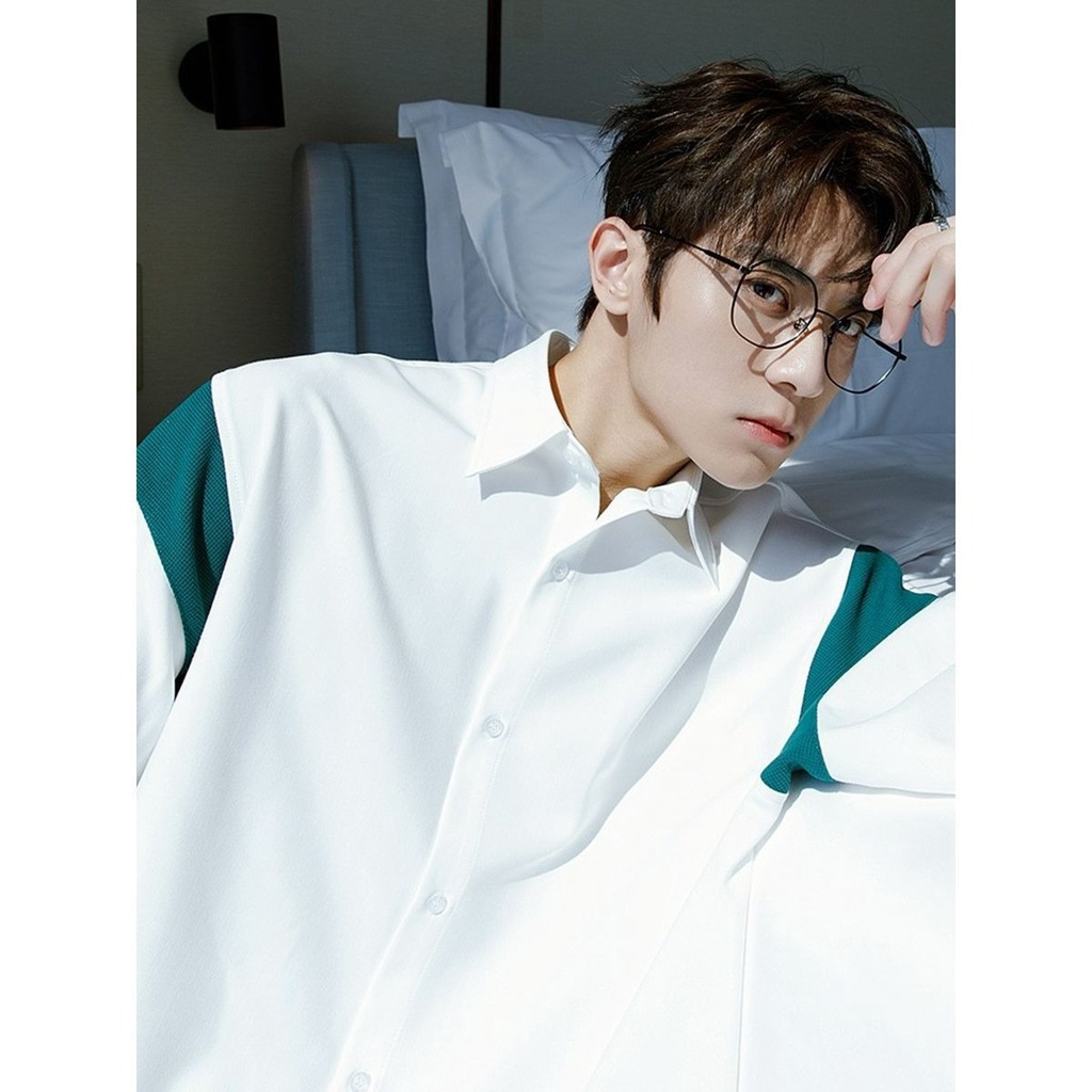 Áo Sơ Mi Tay Ngắn MAVOTA  Áo Sơ Mi Họa Tiết Phong Cách Hàn Quốc Thời Trang  Dành Cho Nam Và Nữ ASM46