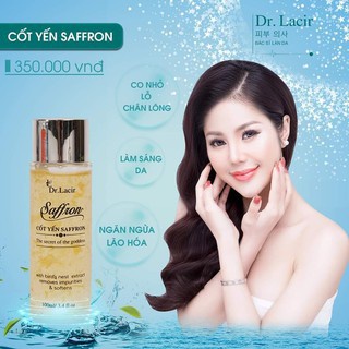 Toner cấp ẩm Dr. Lacir Cốt Yến Saffron se khít lỗ chân lông chống lão hóa da 100ml LM15