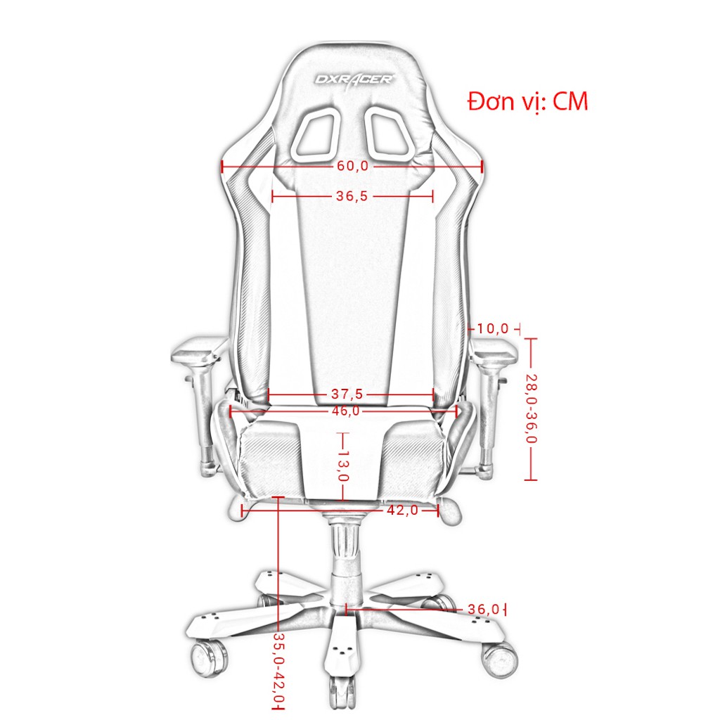 Ghế chơi game DXRacer KING KS28-NE (Xanh Lá)