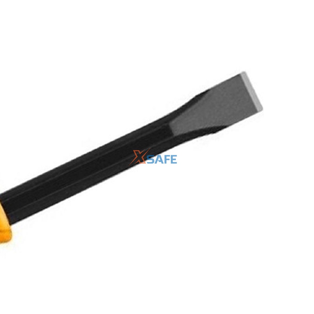 Đục sắt dẹp INGCO kích thước nhỏ gọn Đục bê tông dẹp phần đuôi, màu vàng hiện đại, chắc chắn, bền bỉ, chịu nhiệt