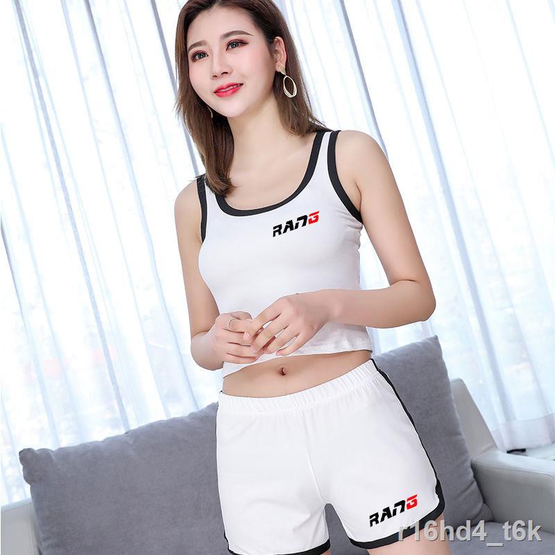 Bộ thể thao ngắn tay thông thường Nữ Tank Top Quần đùi ở nhà đồ ngủ học sinh Hàn Quốc Dịch vụ Yoga