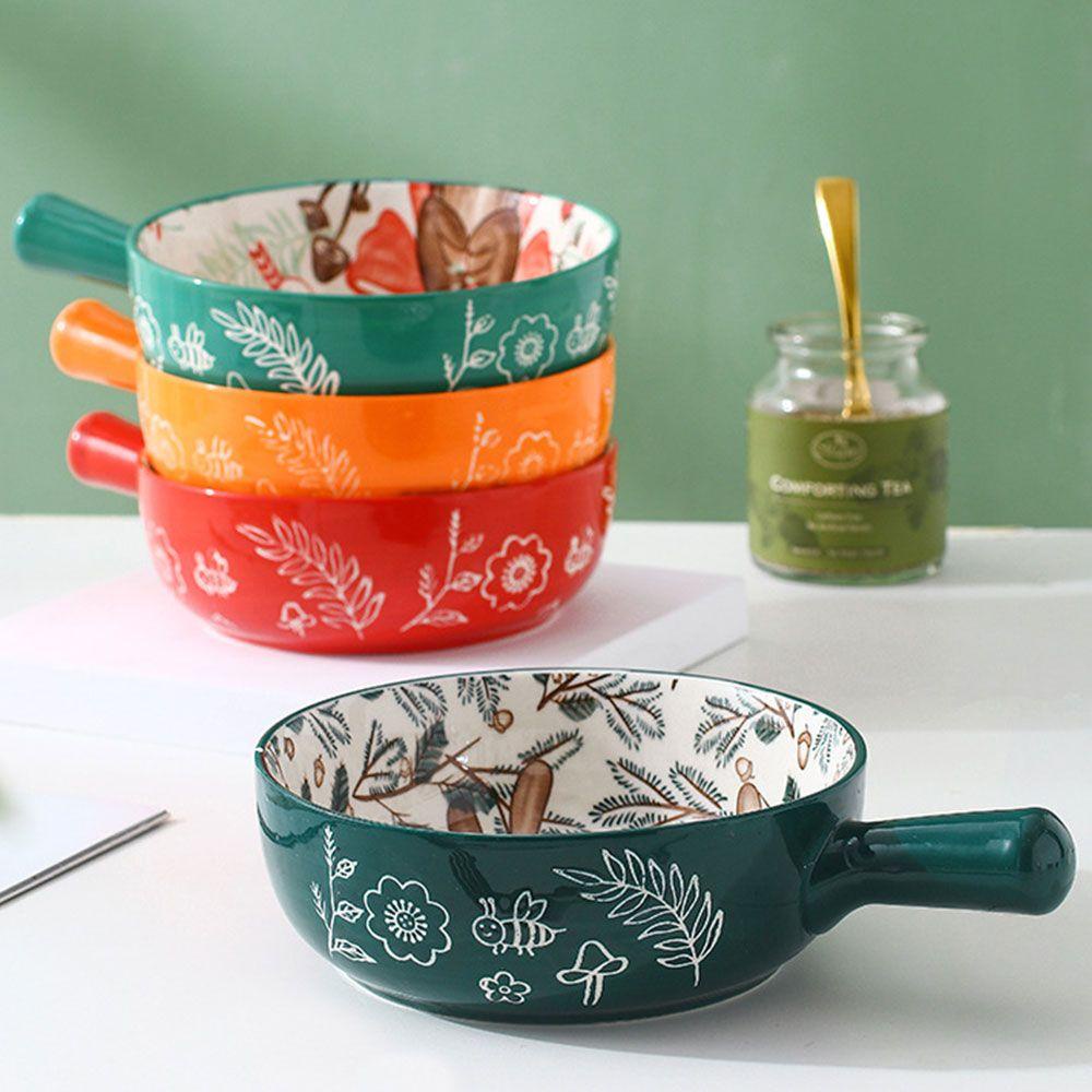 FOREVER Bát Gốm Lớn Hình Động Vật Rừng Cây Trang Trí Nhà Cửa