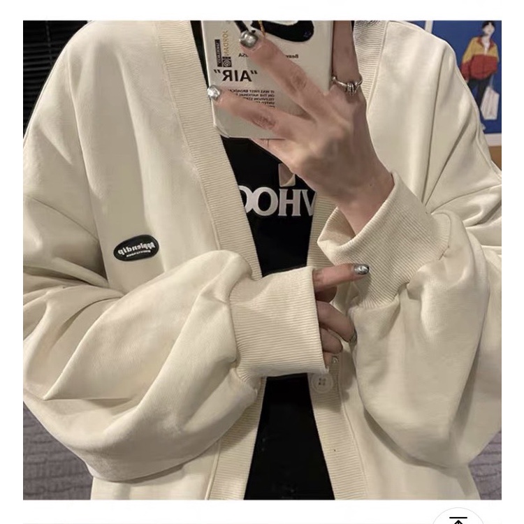 Áo khoác cadigan "  Teen " logo thêu nhỏ cực cute  " size 70kg "