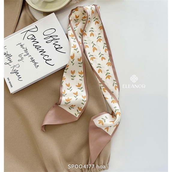Khăn quàng cổ turban 90 x 8cm Eleanor Accessories dáng dài phụ kiện thời trang 3729
