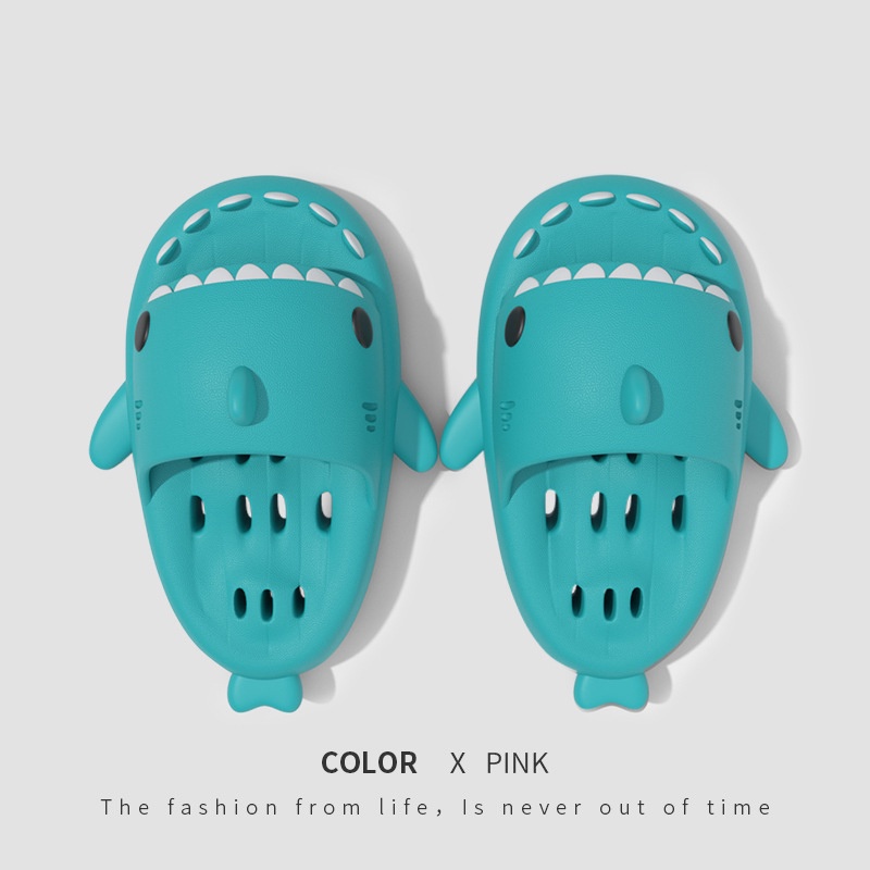 Tikp Dép Đi Trong Nhà Tắm Thiết Kế Hình Cá Mập Dễ Thương 6 Màu Size 36-45 Cho Nữ