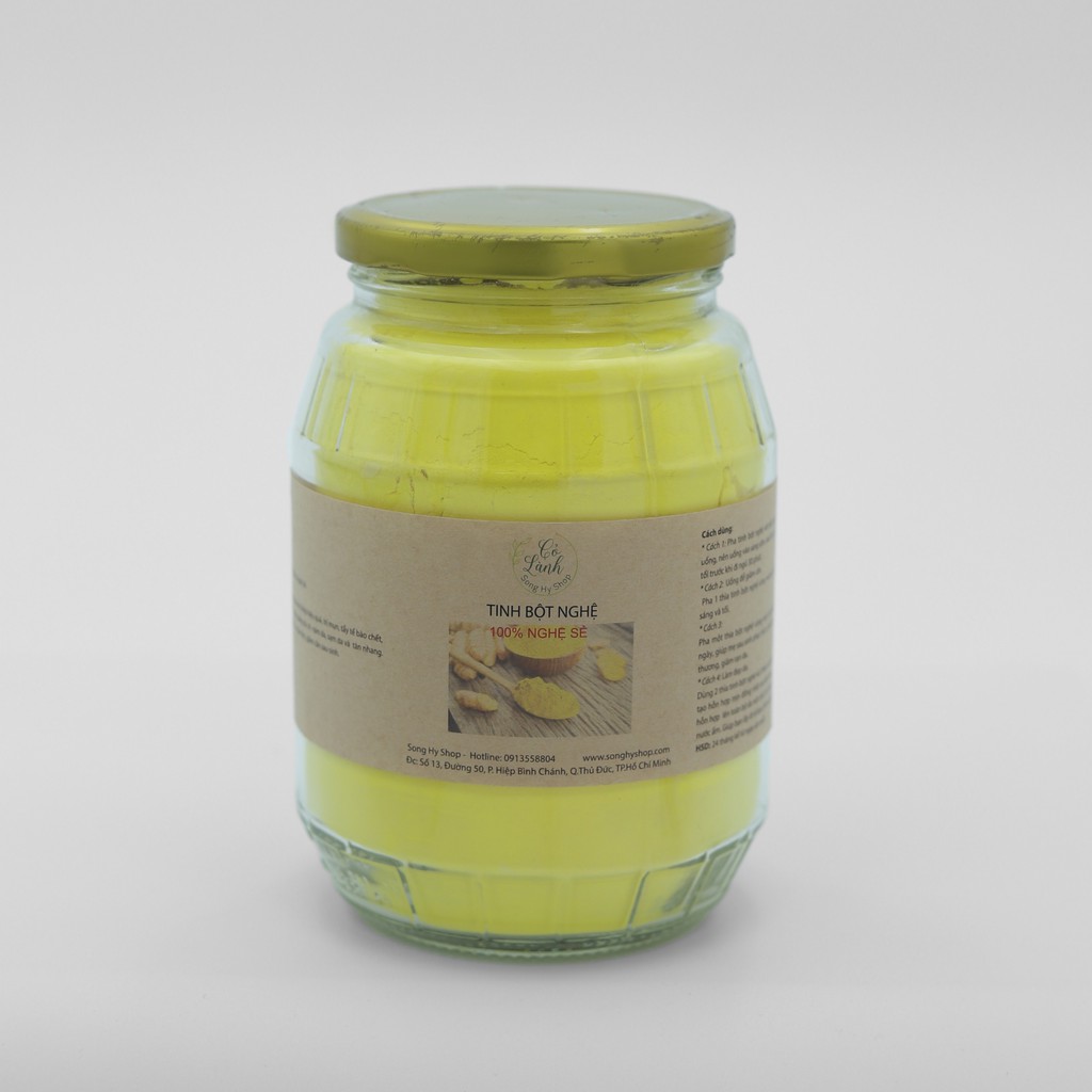 Tinh bột nghệ sẻ nguyên chất Cỏ Lành dùng để uống trực tiếp hoặc đắp mặt nạ giúp da dẻ được căng bóng, hồng hào, mềm mại | BigBuy360 - bigbuy360.vn