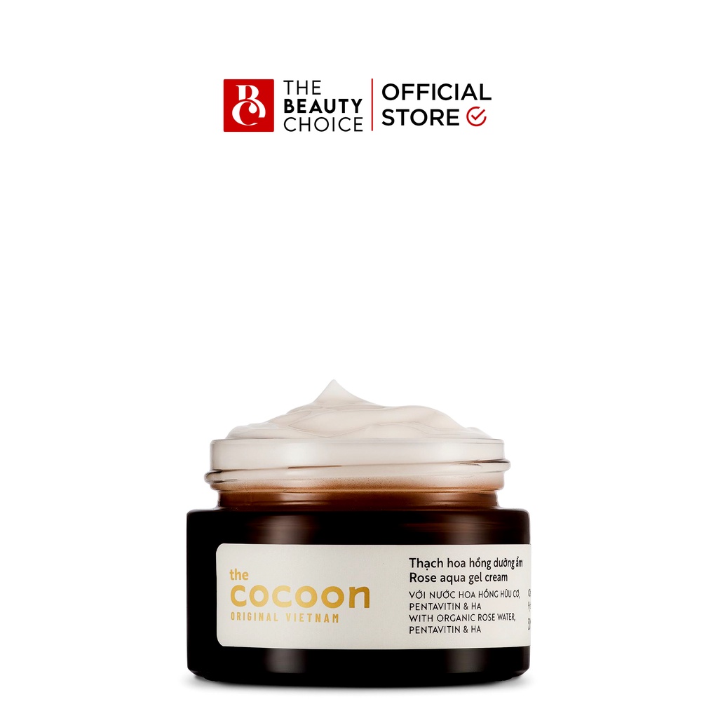 Thạch hoa hồng dưỡng ẩm Cocoon - Rose Aqua Gel Cream (30mL)