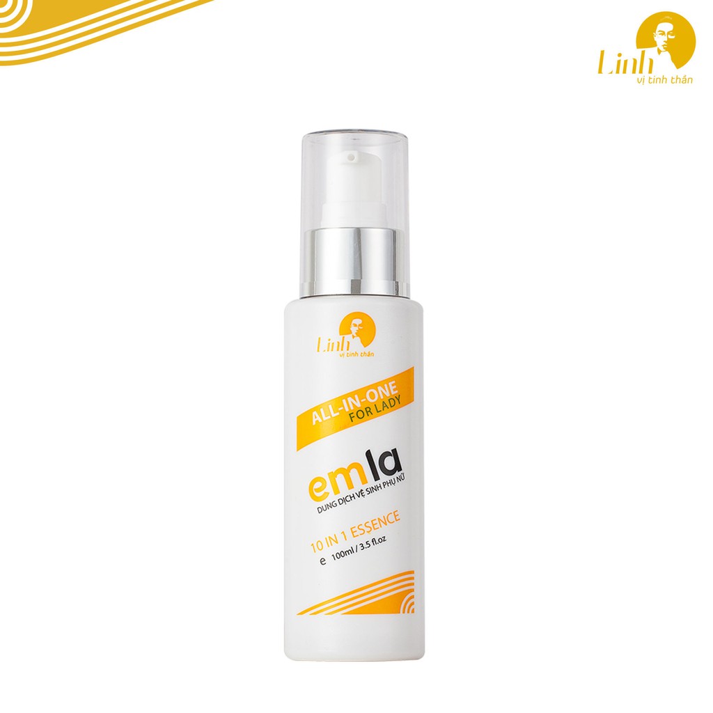 Dung Dịch Vệ Sinh Phụ Nữ Emla - Chai Emla 100ml - Thành Phần An Toàn - Tự Nhiên