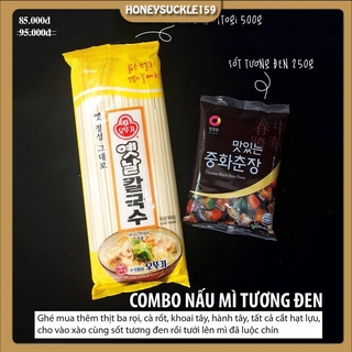 Combo 500g Mì Sợi Lớn và 250g Sốt Tương Đen1