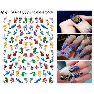 Sticker rắn dán móng hình rắn