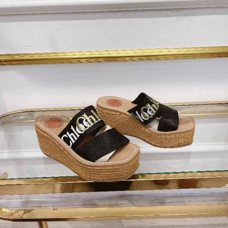 v(ẢNH THẬT) Guốc Xuồng 8p Chic Chloe Nhẹ Tênh Mềm Fullbox Bill Túi Cao Cấp