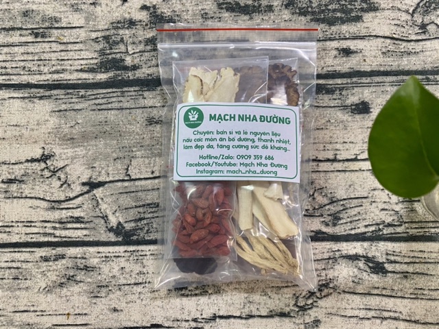 SET CANH TIỀM GÀ ÁC (Canh Hầm Thuốc Bắc) bồi bổ cơ thể