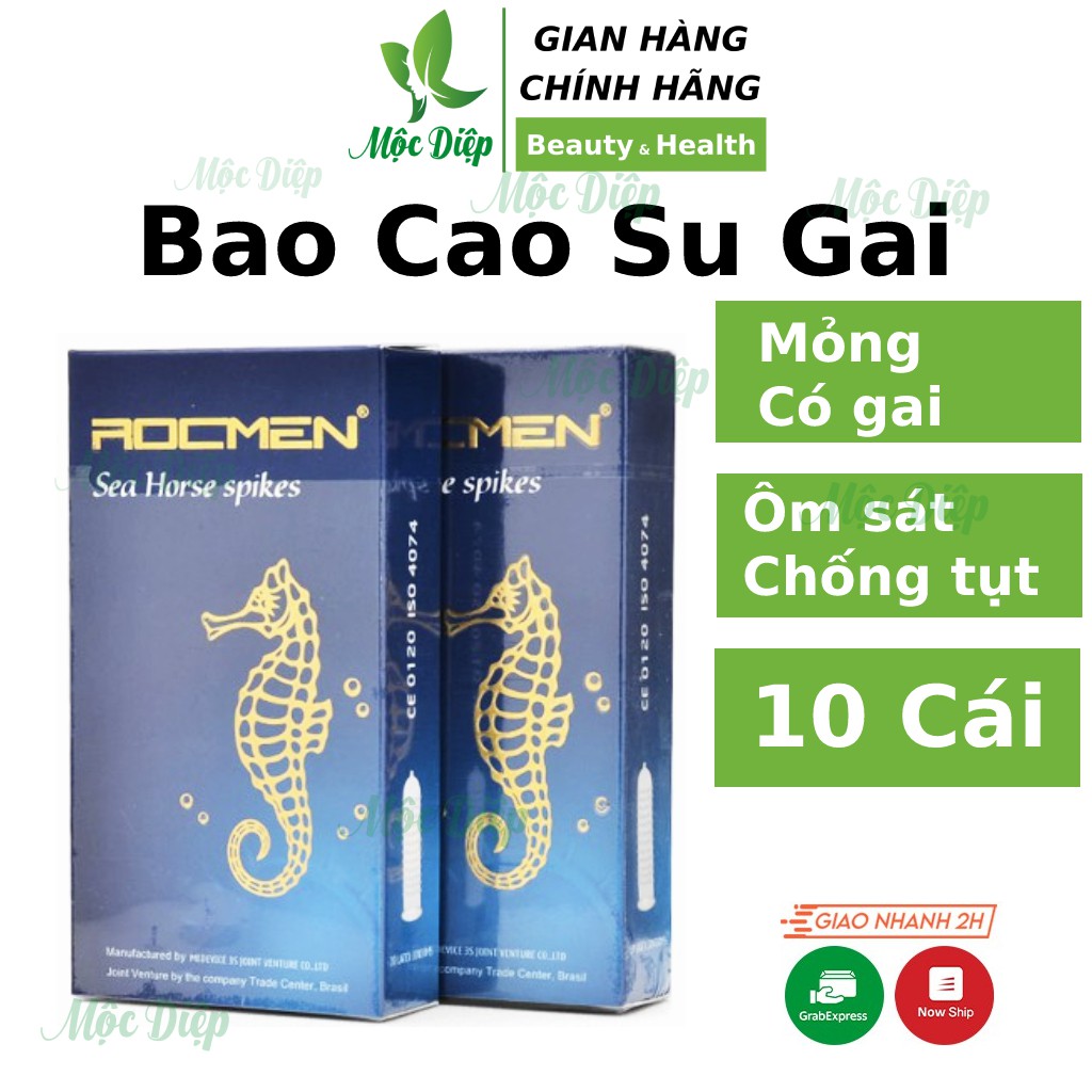 Bao cao su ❤️CHÍNH HÃNG💯 Rocmen ❤️ bao cao su có gai hương bạc hà an toàn hiệu quả