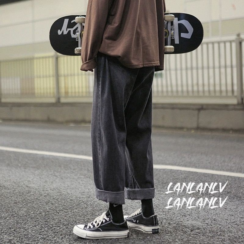 Quần jean ống rộng phong cách Hàn Quốc hợp thời trang cho nam size M-5XL | BigBuy360 - bigbuy360.vn