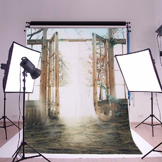 Backdrop Cho Studio Loại Ngôi Nhà Bằng Gỗ Kích Thước 5X7Ft
