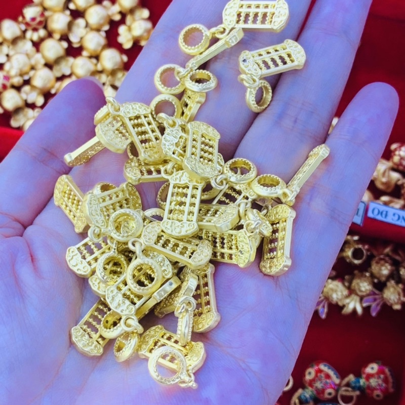 Charm Bàn Tính Tụ Tài làm vòng DIY