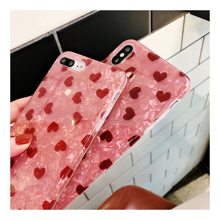 Ốp Lưng Bảo Vệ In Hình Trái Tim Cho Iphone X Iphone Xs Max Xr 8 Plus 7 Plus 6 Splus | BigBuy360 - bigbuy360.vn