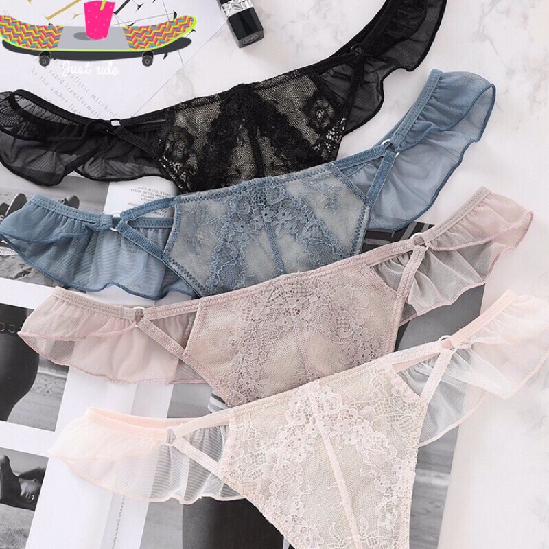 QUẦN LỌT KHE CHỮ T ĐẸP Cao Cấp - QUẦN LỌT KHE NỮ Sexy trong suốt xuyên thấu màu đen đỏ hồng xanh trắng da | BigBuy360 - bigbuy360.vn