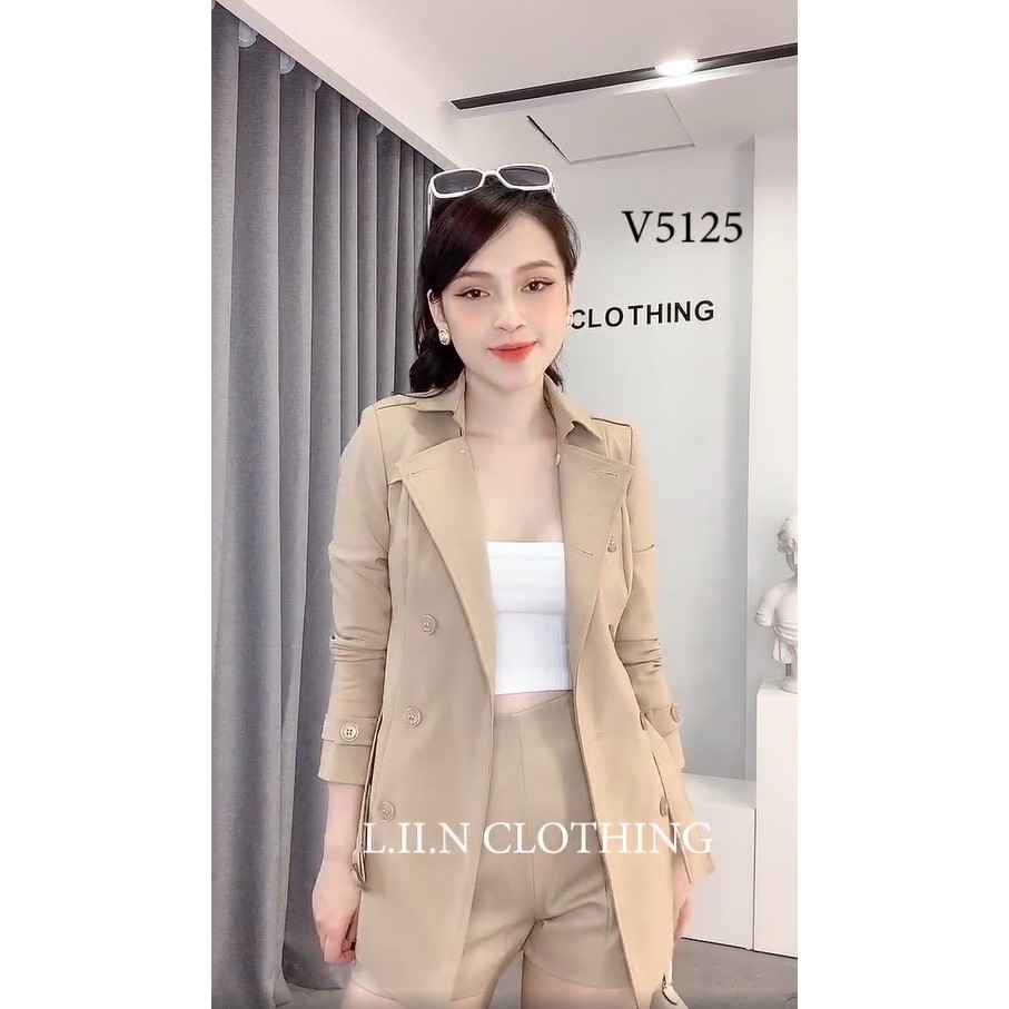 Áo Khoác Vest Nữ chất liệu Độn Vai Đứng Form dáng Măng tô | BigBuy360 - bigbuy360.vn