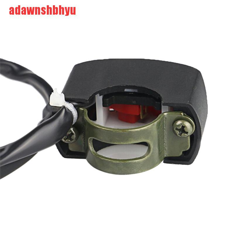 [adawnshbhyu]Universal Handlebar Motorcycle Switch ON-OFF Button LED Angel Eyes Light Switch