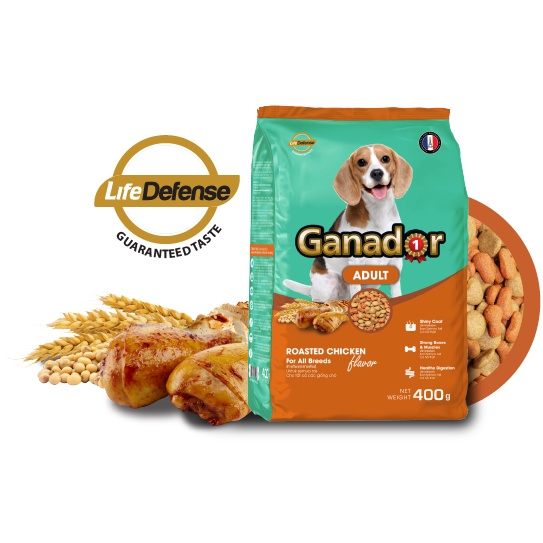 Hạt Chó Ganador Adult Gói 400g Vị Cừu, Gà, Cá Hồi Cho Chó Trưởng Thành