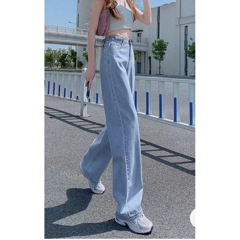 Quần bò jean nữ xuông ống rộng dáng vintage hót nhất 2022 jeanTH | BigBuy360 - bigbuy360.vn