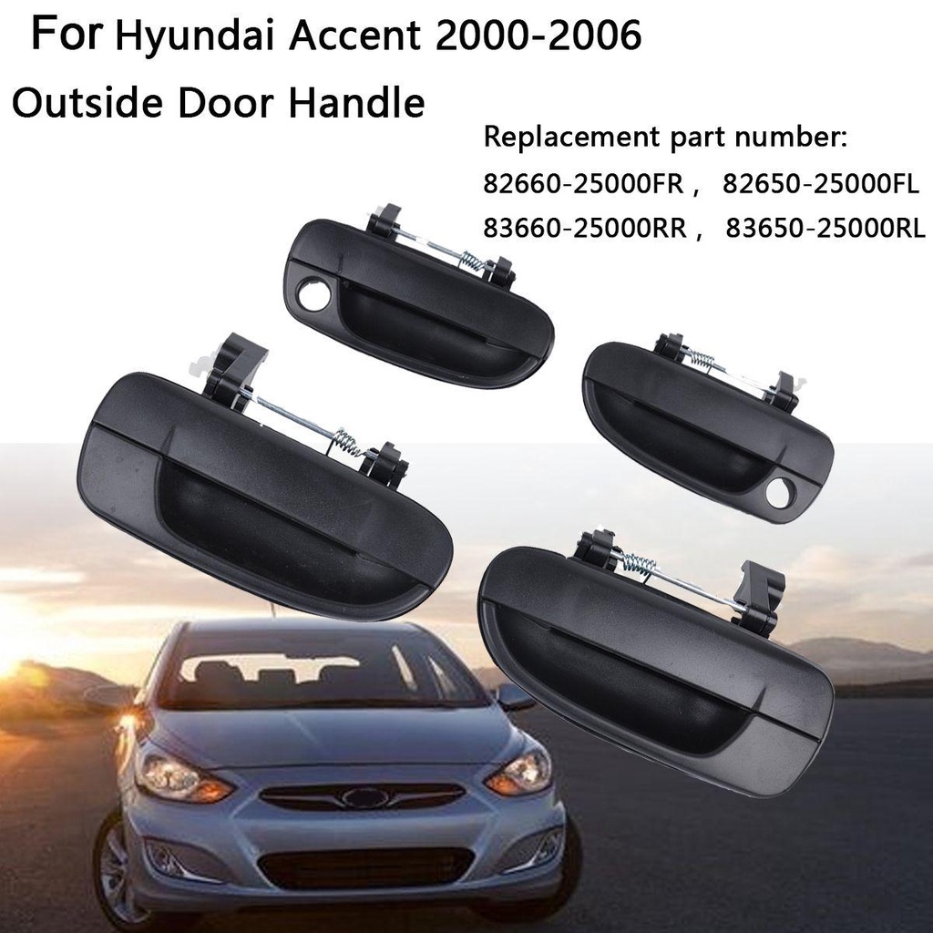 Bộ 4 Tay Nắm Cửa Trái Phải Thay Thế Cho Hyundai Accent 2000-2006