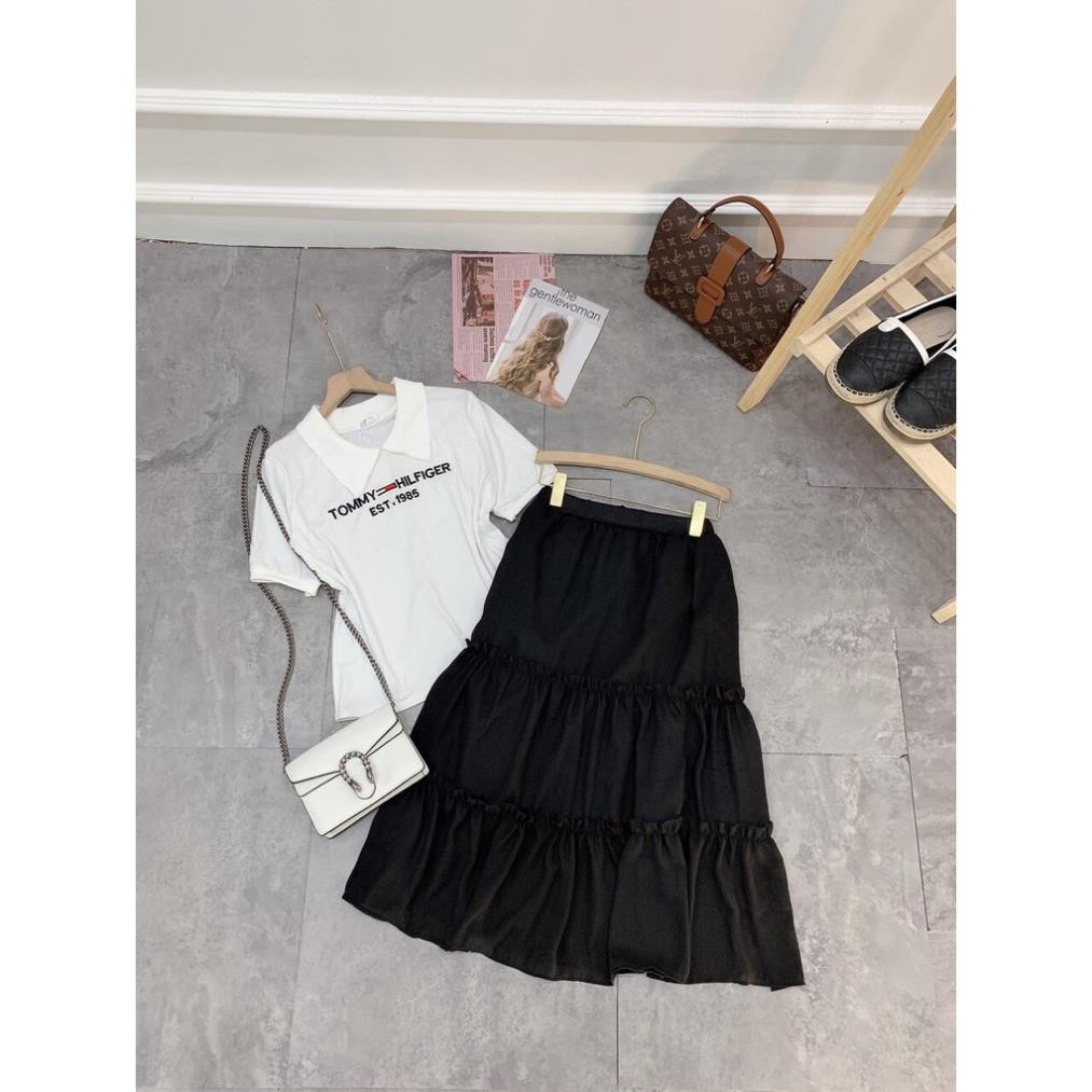 Set đồ nữ cá tính, set váy dài áo thun đi chơi sang chảnh mùa hè đẹp YA124 | BigBuy360 - bigbuy360.vn