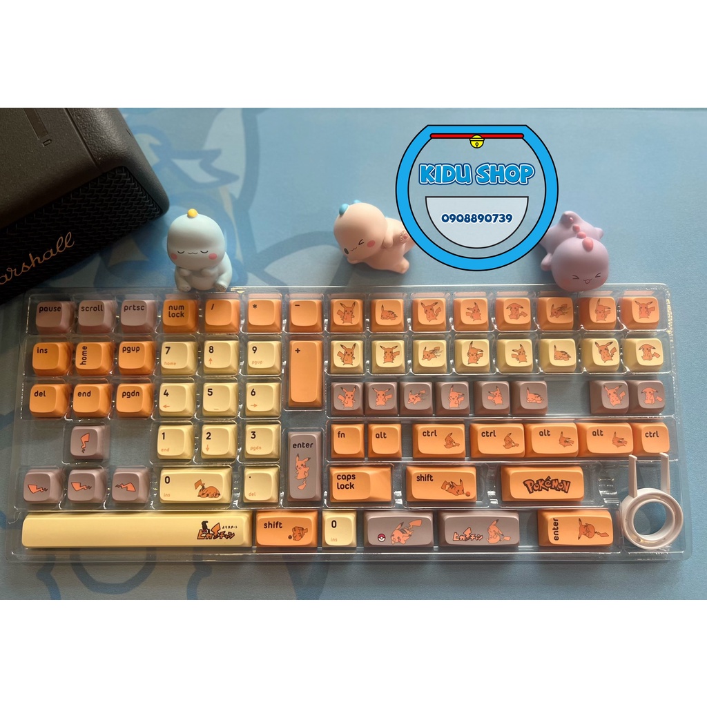 Bộ Keycap Pikachu Pokemon cho bàn phím cơ