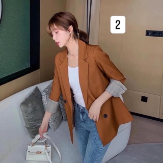 [Hàng oder 10-15 ngày về]  Áo vest nữ Blazer Hàn Quốc