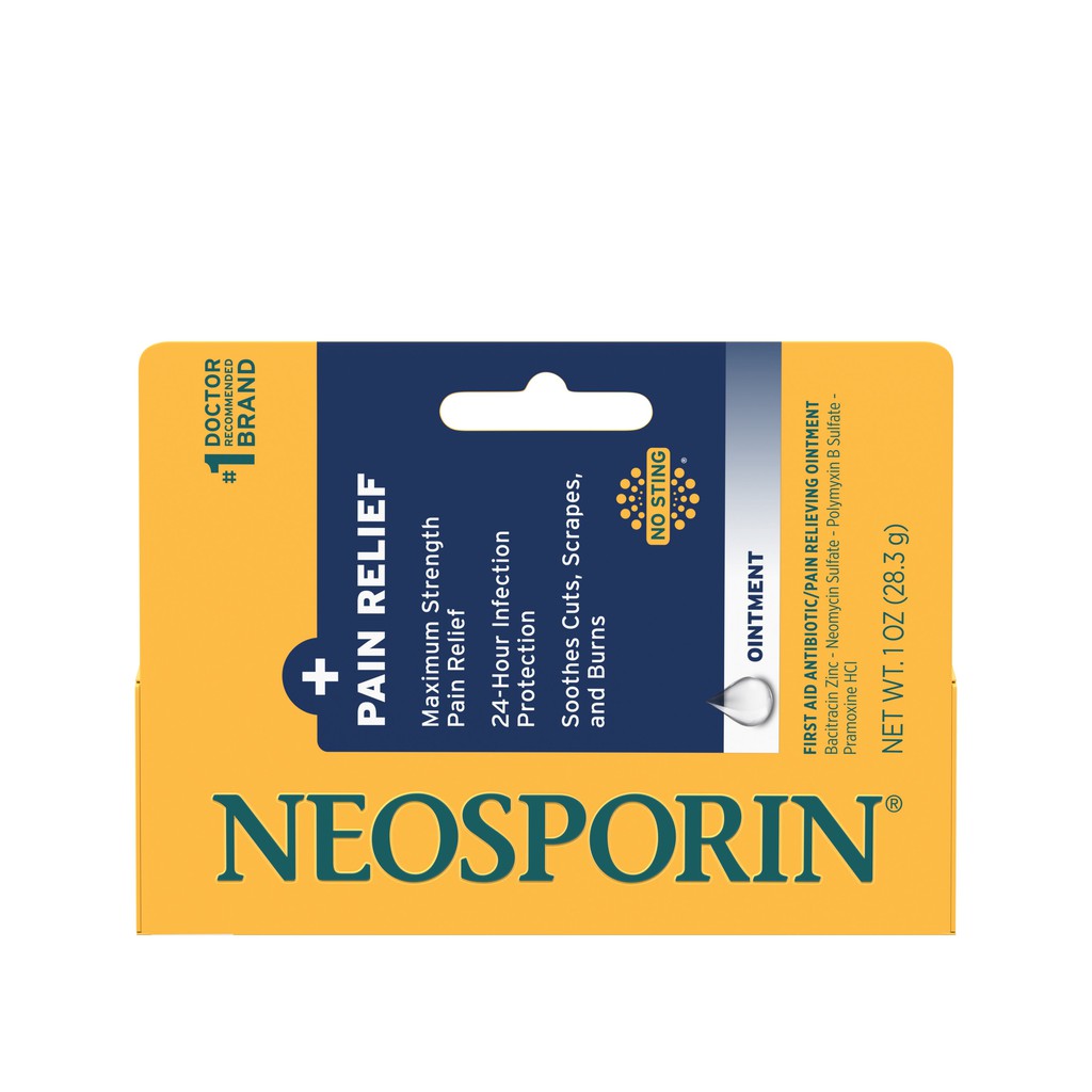 Kem mỡ kháng sinh Neosporin First Aid Maximum Strength Ointment của Mỹ, 1 tuýp 28.3g