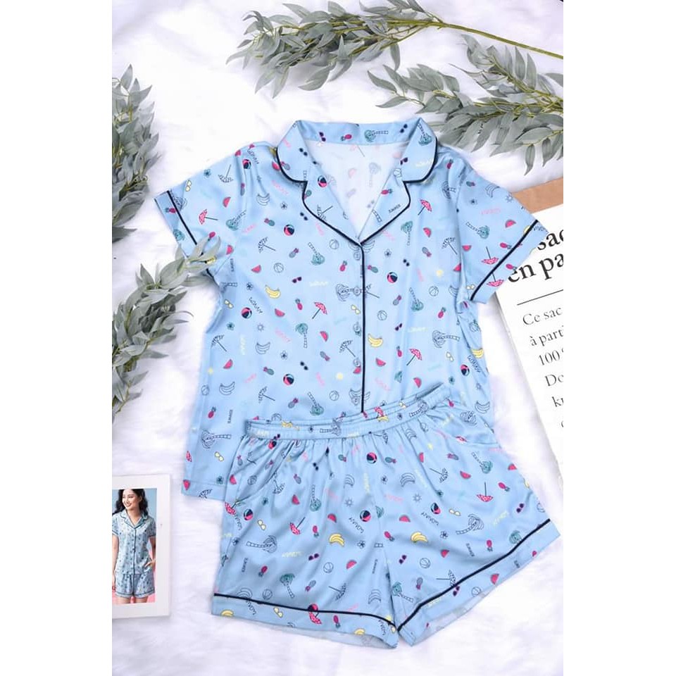 [CHÍNH HÃNG] - Bộ đồ Pijama lụa WINNY Younger họa tiết nhiệt đới  siêu trẻ trung, năng động CASA20600111 mẫu hè 2021 | BigBuy360 - bigbuy360.vn