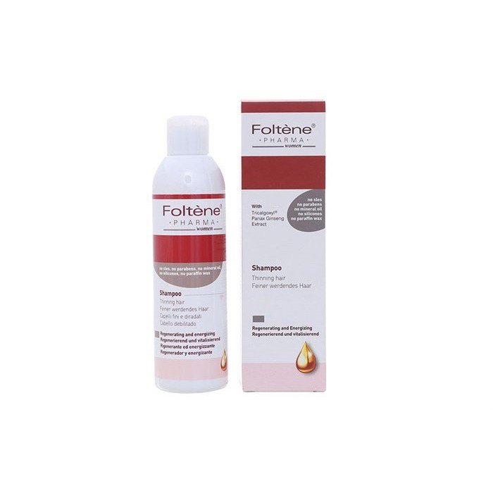 Dầu gội Foltene Italia giảm rụng tóc làm sạch tóc chăm sóc tóc giúp tóc khỏe dành cho nữ chai 200ml