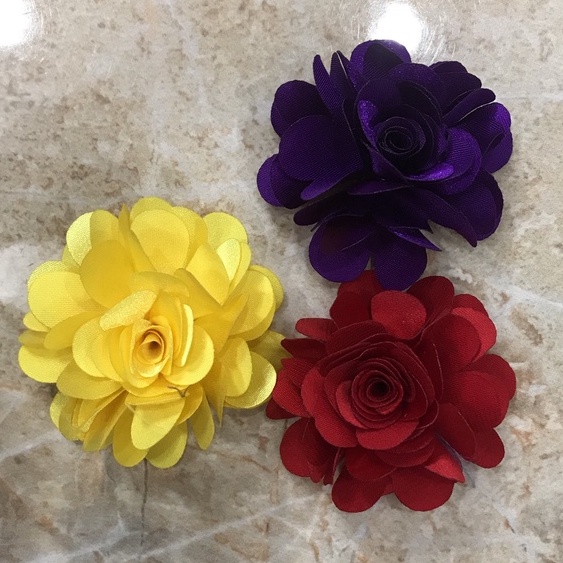 Hoa hồng satin 8 cm