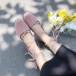 giày búp bê nữ buộc dây