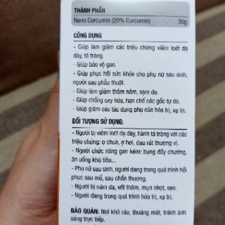 Nghệ nano Nacubest lọ 50g