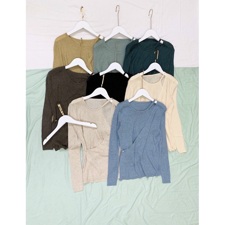 ÁO LEN CỔ YẾM TAY DÀI [TNT Shop Bigsize 60Kg 90Kg] | BigBuy360 - bigbuy360.vn