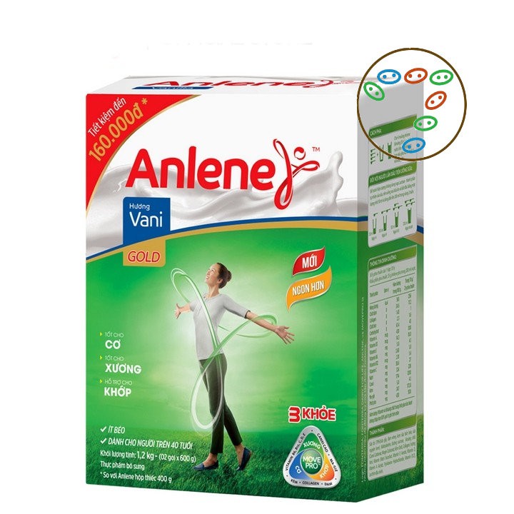 [Date 2022] Sữa Bột Anlene Gold Movepro Hương Vanilla 1,2kg