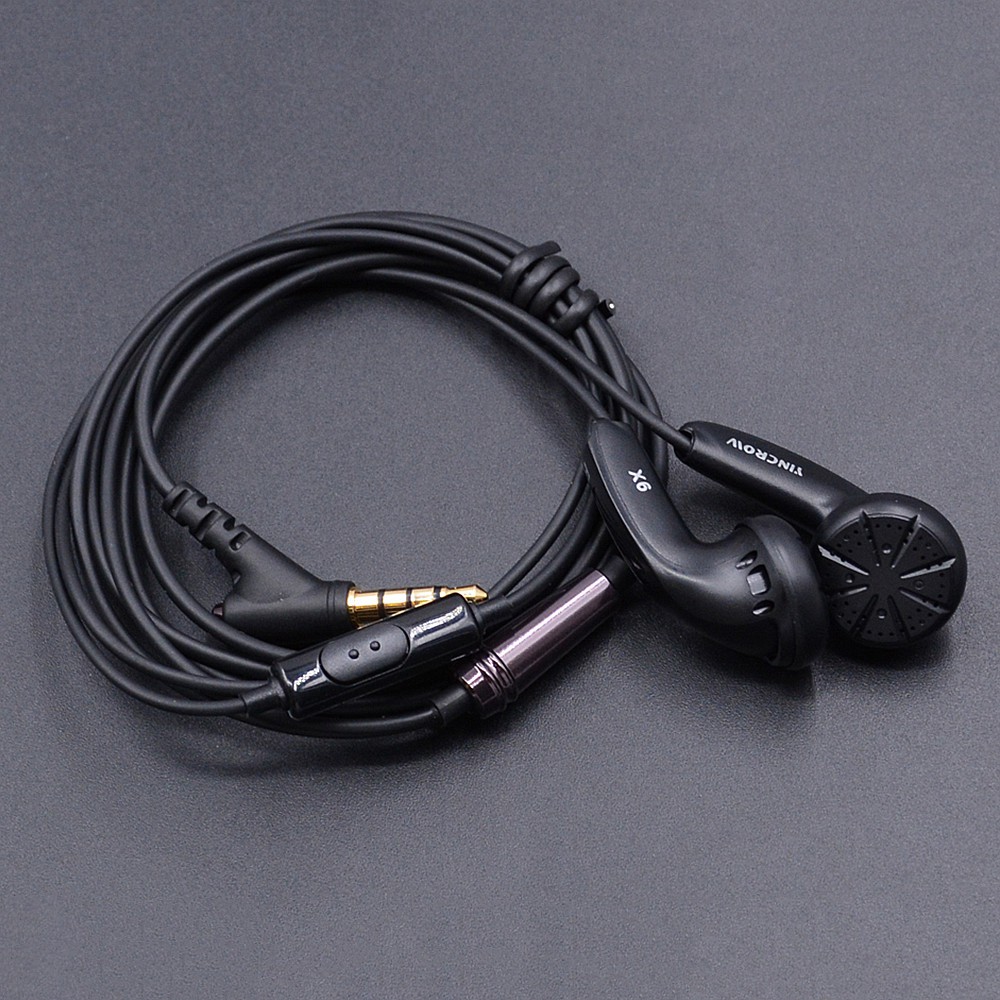 Tai Nghe Nhét Tai Yincrow X6 Jack 3.5mm Âm Thanh Hifi Sống Động Không Kèm Mic Mx500 Cho Iphone