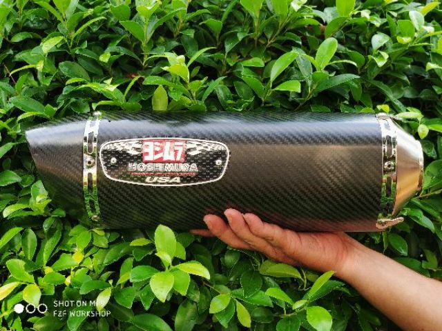 Pô yoshimura R77 Inox,Carbon bóng và nhám