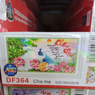 Tranh đính đá cha mẹ df364