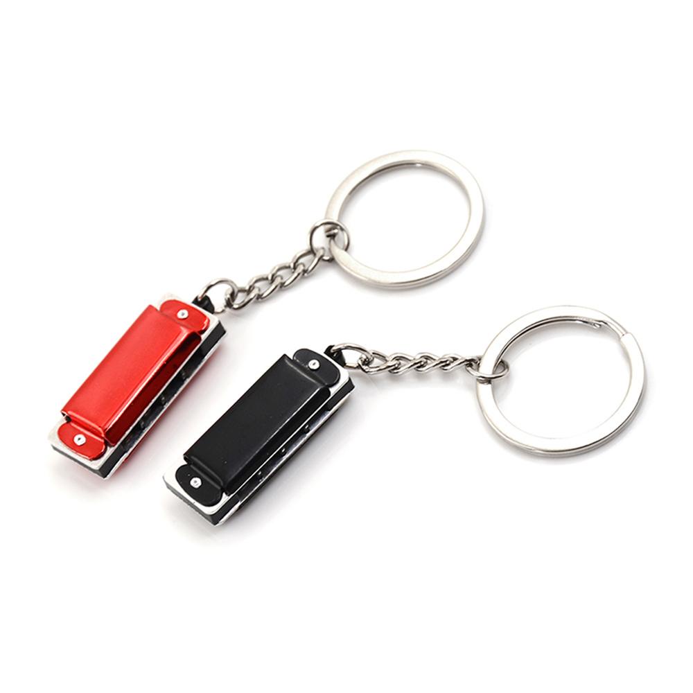 Kèn Harmonica Gỗ Mini Có Móc Khóa Giá Đỡ
