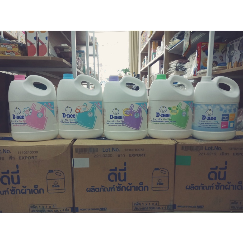 Nước giặt quần áo em bé Dnee dạng can 2800ml, 3000ml, dạng túi 1400ml  chính hãng