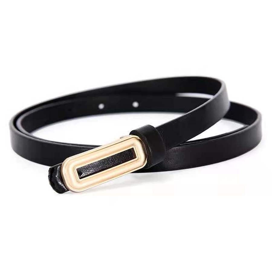 Thắt lưng da bản nhỏ phong cách cổ điển thanh lịch thời trang dành cho nữ