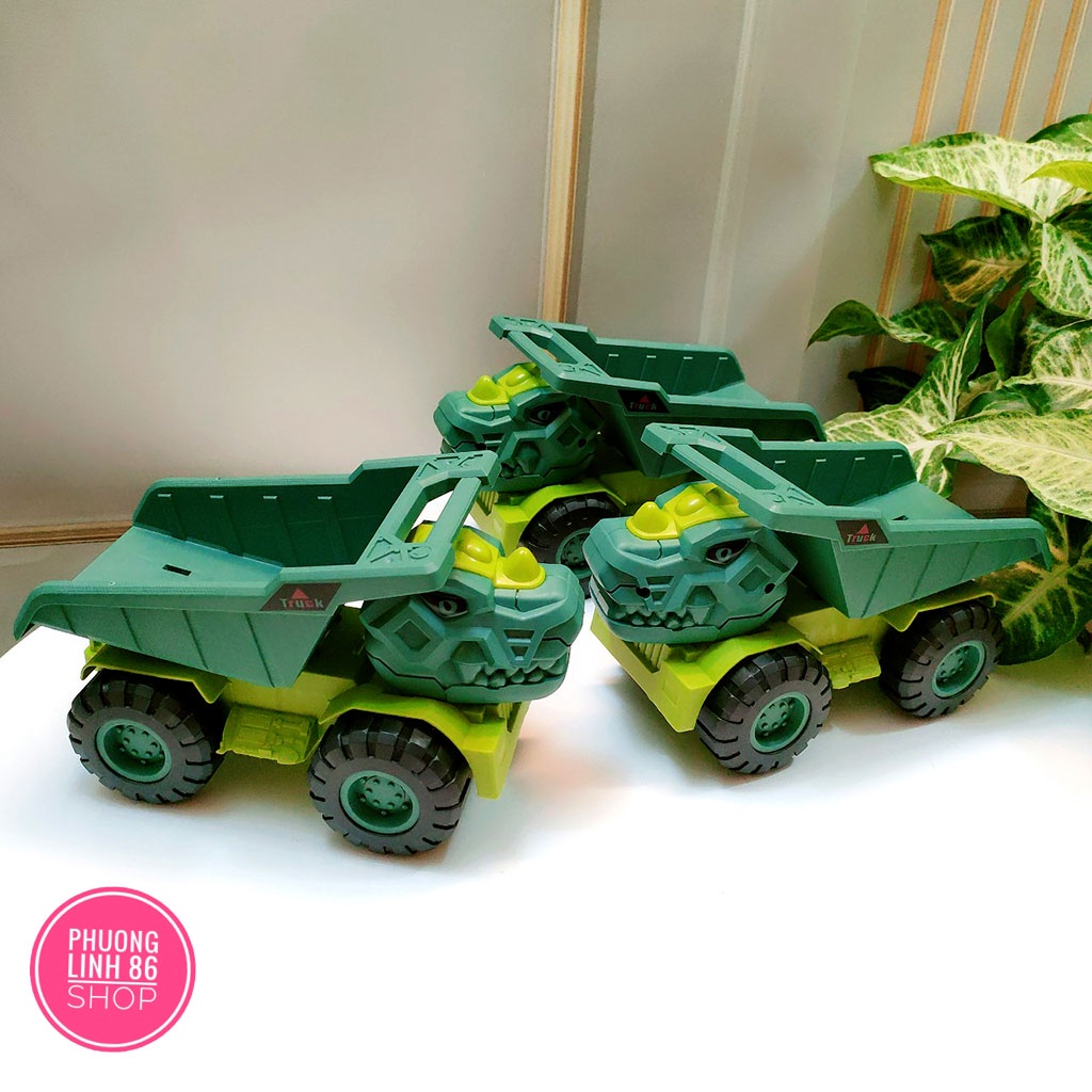 Bộ đồ chơi mô hình ôtô các loại xe xây dựng BBS máy xúc xe tải cần cẩu XE BEN cho bé thoả sức sáng tạo D21
